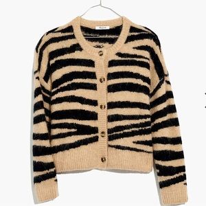 Deville Cardigan Sweater in Tiger Stripe Madewell